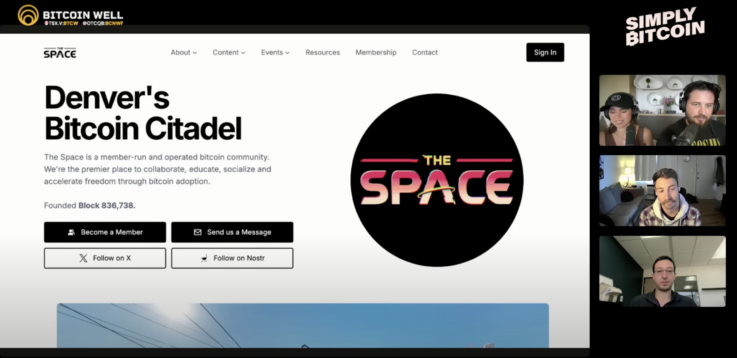 Simply Bitcoin Podcast - Talking about The Space!