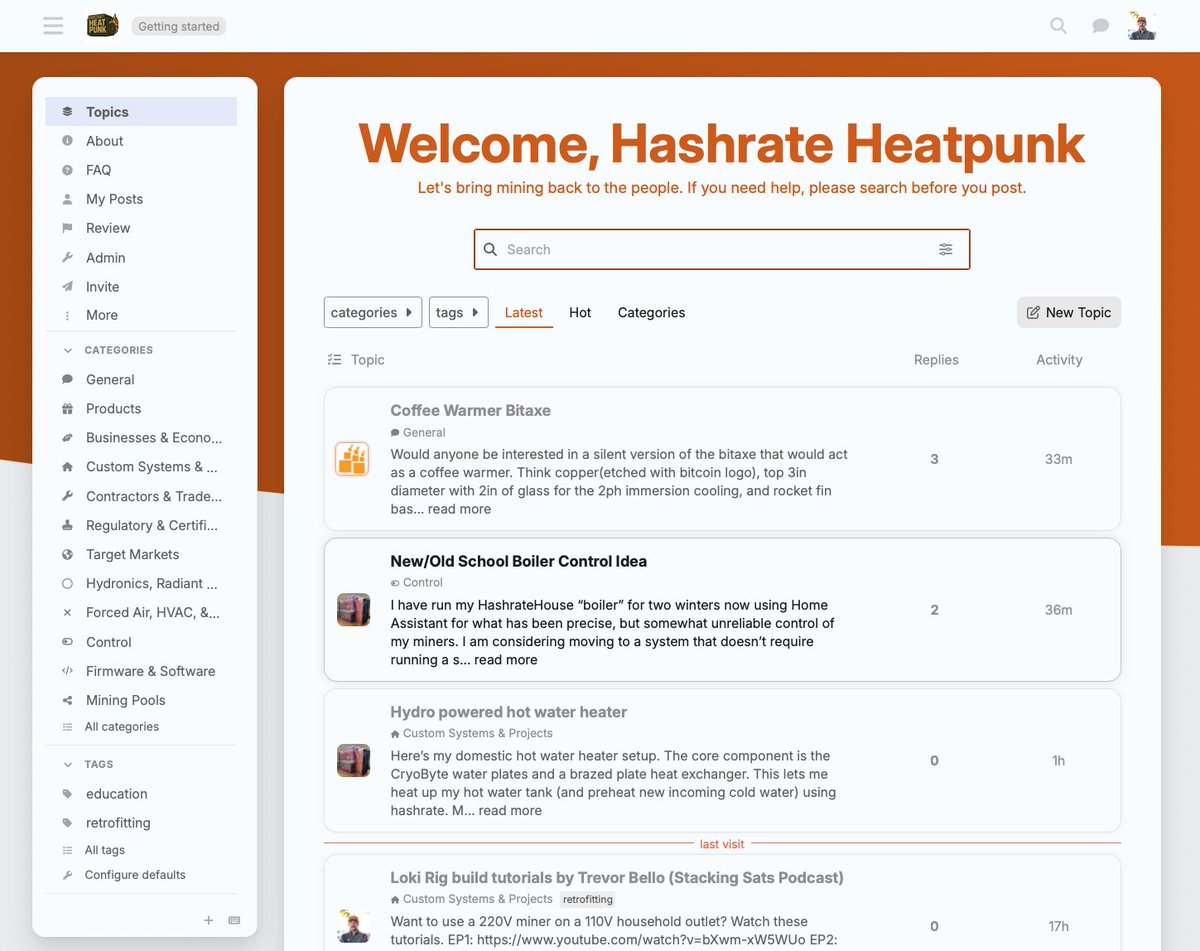 Heatpunks.org - The Official Hashrate Heating Forum